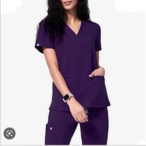 Size small Eggplant Fig Scrub Set